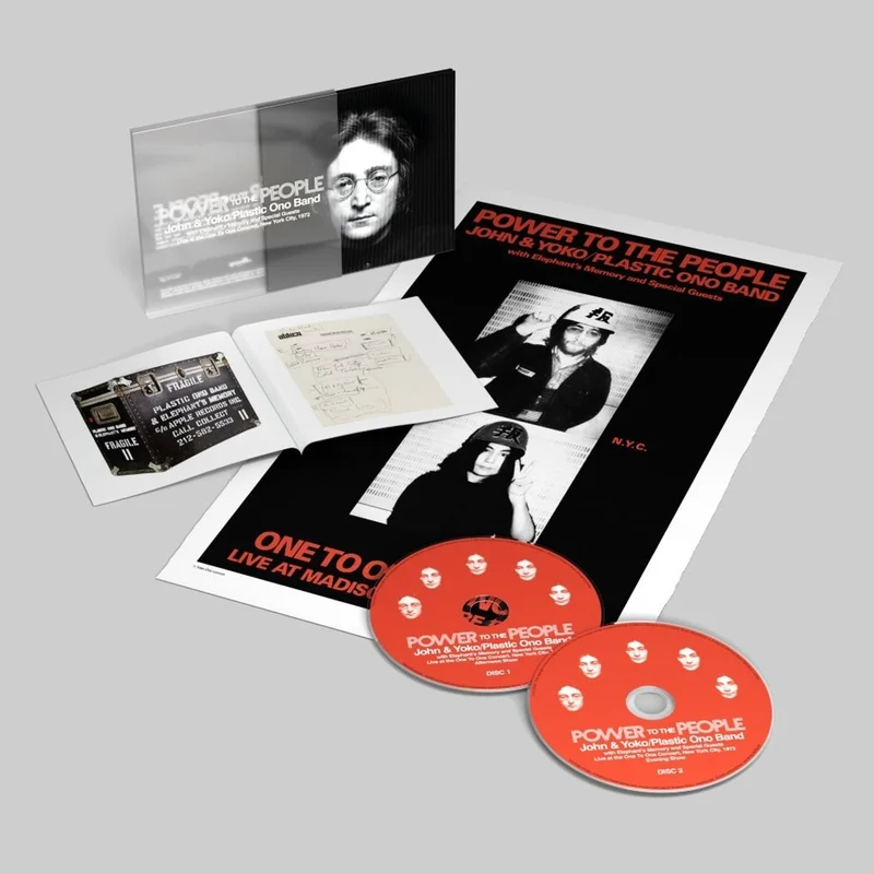 John Lennon Power To The People | The Ultimate Mixes - Deluxe Lenticular 3-CD Cover - Sealed UK 2-CD album set