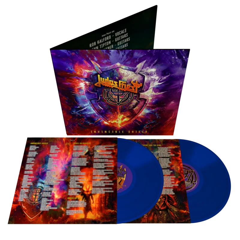JUDAS PRIEST INVINCIBLE SHIELD 2LP (Limited Edition  Only 1000 made, Blue Vinyl)