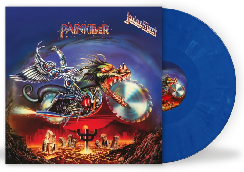 JUDAS PRIEST PAINKILLER 35TH ANNIVERSARY LP (Limited Edition, Blue Vinyl)