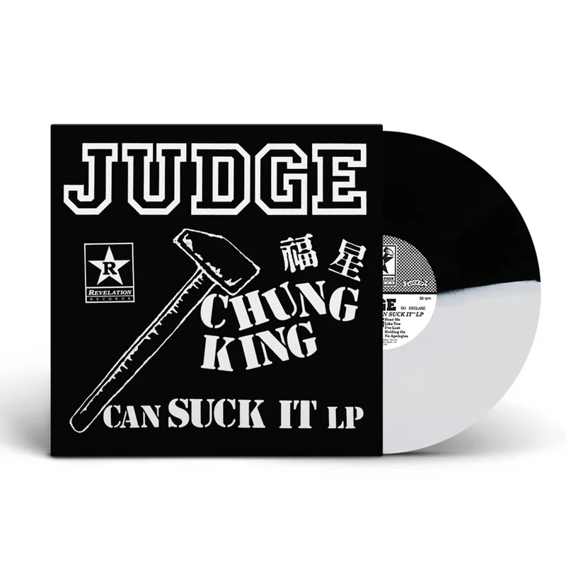 JUDGE 'CHUNK KING CAN SUCK IT' LP (Black and White Split Vinyl)