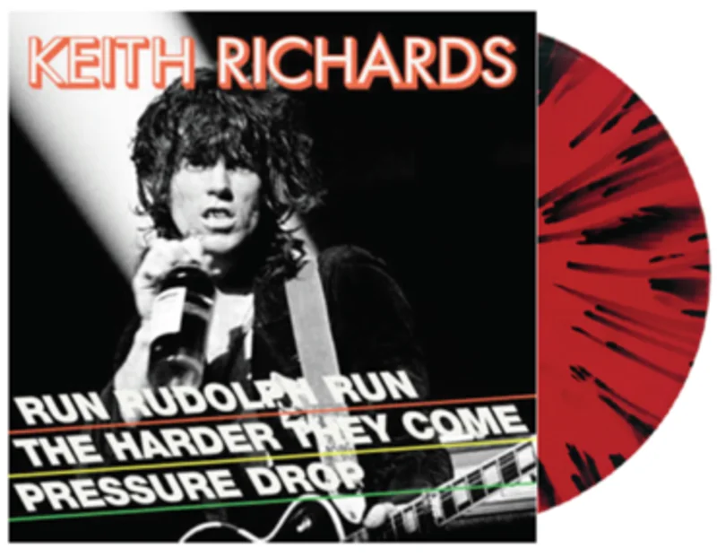 KEITH RICHARDS 'RUN RUDOLPH RUN' LP (Red & Black Splatter Vinyl)