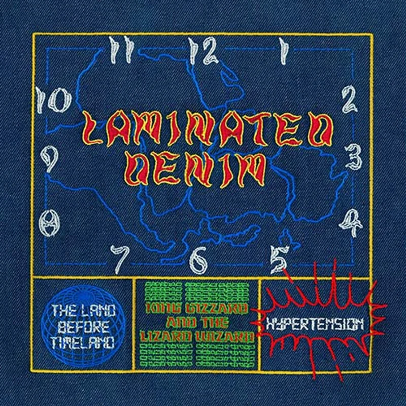 KING GIZZARD & THE LIZARD WIZARD 'LAMINATED DENIM (LUCKY RAINBOW EDITION)' LP (Limited Edition, Rainbow Color Vinyl)