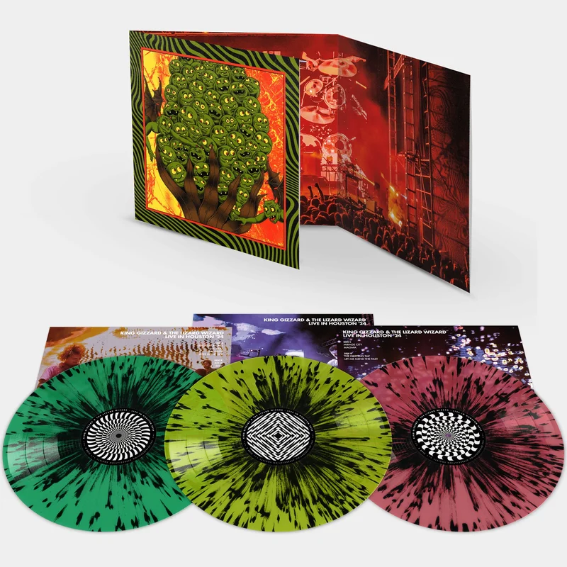 KING GIZZARD & THE LIZARD WIZARD 'LIVE IN HOUSTON '24' 3LP (Triple Gatefold Splatter Vinyl)