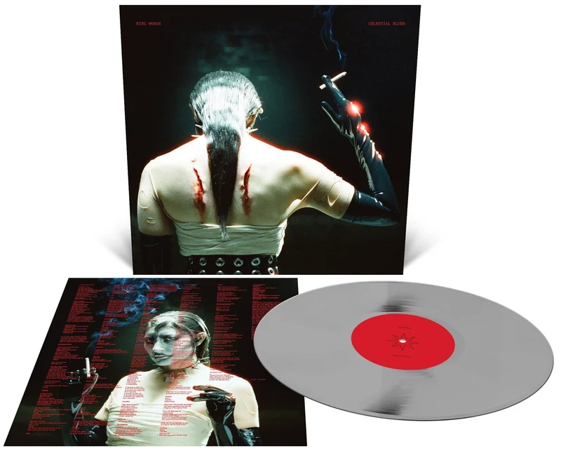 KING WOMAN CELESTIAL BLUES LIMITED-EDITION METALLIC SILVER LP  ONLY 200 MADE
