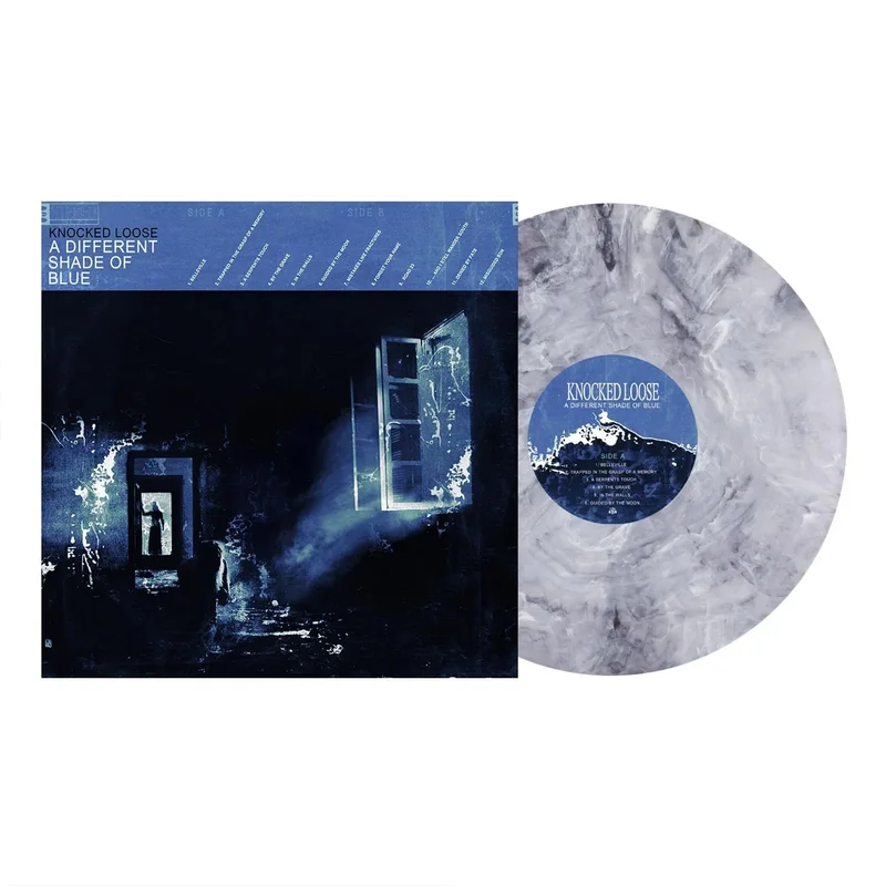 KNOCKED LOOSE 'A DIFFERENT SHADE OF BLUE' LP (Bleach Deluxe Marble Vinyl)