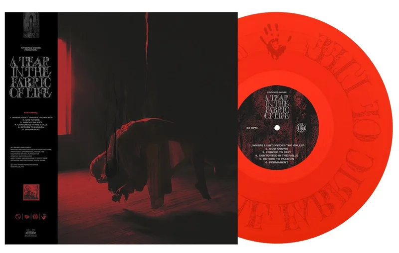 KNOCKED LOOSE A TEAR IN THE FABRIC OF LIFE EP  ONLY 500 MADE (Limited Edition Translucent Blood Red Vinyl)
