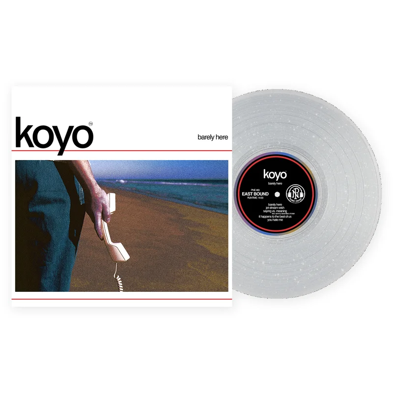 KOYO 'BARELY HERE' LP (Exclusive  Limited to 200, Clear Glitter Vinyl)