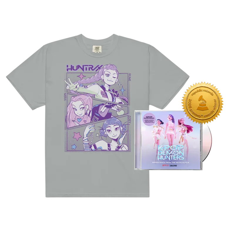 KPop Demon Hunters (Soundtrack from the Netflix Film) CD + HUNTR/X T-Shirt