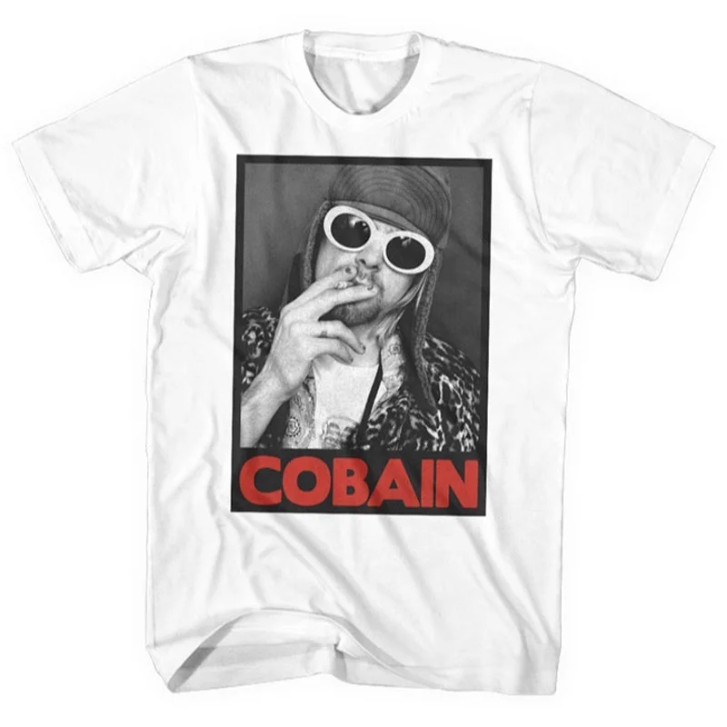 KURT COBAIN 'SMOKING BOX PHOTO' T-SHIRT