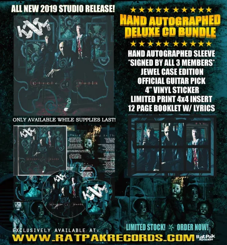 KXM "Circle of Dolls" Autographed CD Bundle