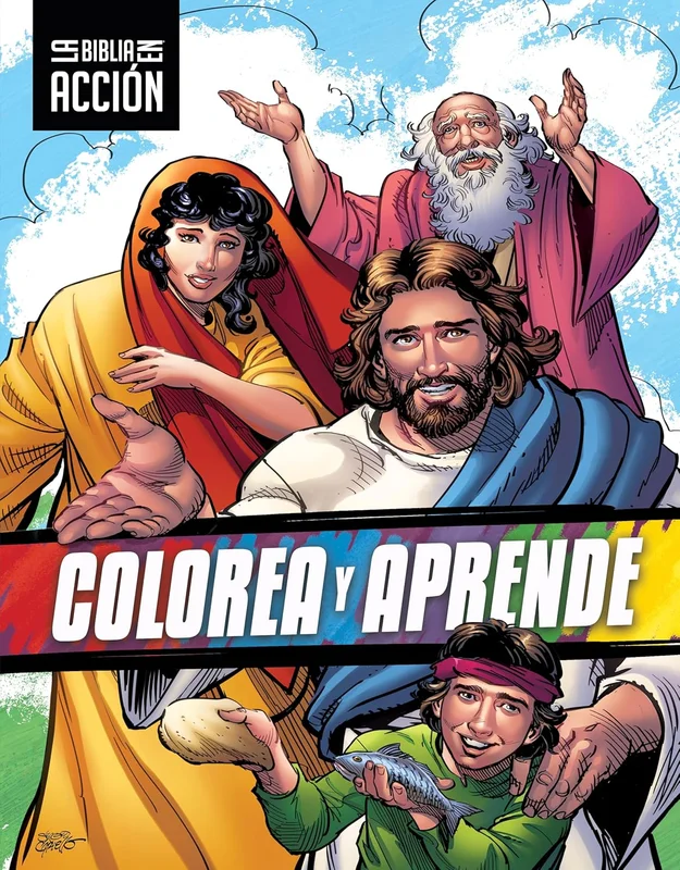 La Biblia en accin: Colorea y aprende (The Action Bible: Color and Learn) (Spanish)
