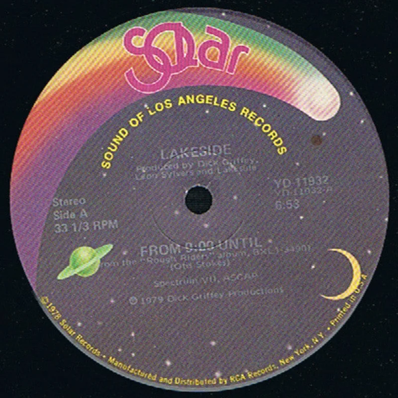 Lakeside - From 9:00 Until / All In My Mind (12", Single) (Very Good (VG))