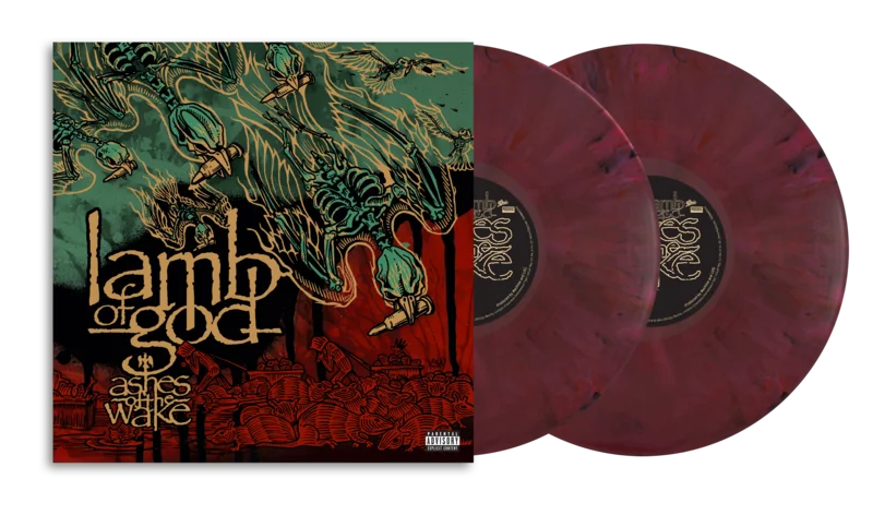 LAMB OF GOD ASHES OF THE WAKE 2LP (Limited Edition  Only 500 Made, Dark Red w/ Black Smoke Vinyl)