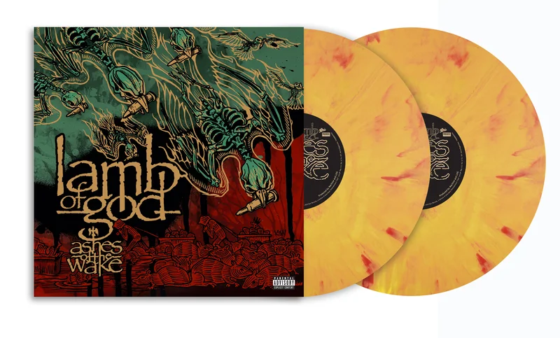 LAMB OF GOD ASHES OF THE WAKE 2LP (Limited Edition  Only 500 Made, Orange w/ Red Smoke Vinyl)