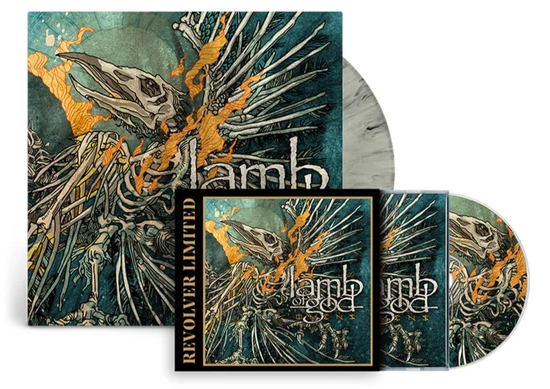 LAMB OF GOD 'OMENS'  LIMITED EDITION SILVER GRAY MARBLE LP + PICTURE DISC CD BUNDLE  ONLY 250 AVAILABLE