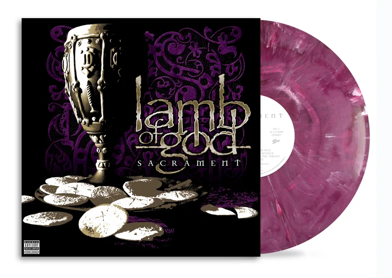 LAMB OF GOD SACRAMENT LP (Limited Edition  Only 500 Made, Purple & Burgundy Smoke Vinyl)