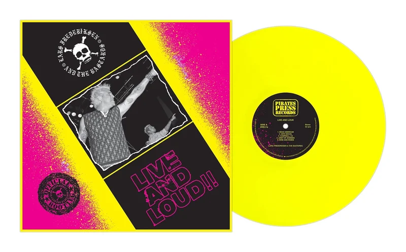 LARS FREDERIKSEN & THE BASTARDS LIVE 'N' LOUD" LP (Neon Yellow Vinyl)