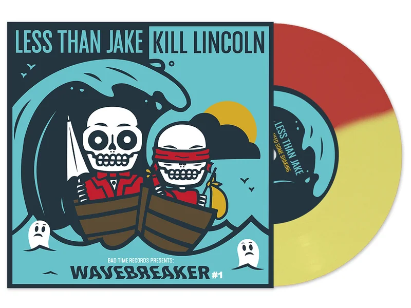 LESS THAN JAKE / KILL LINCOLN WAVEBREAKER #1 7" EP (Half Yellow & Red Vinyl)