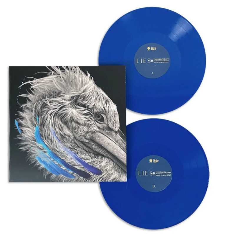 LIES (Mike & Nate Kinsella) LIES 2LP (Limited Edition  Only 250 made, Dark Blue Vinyl)