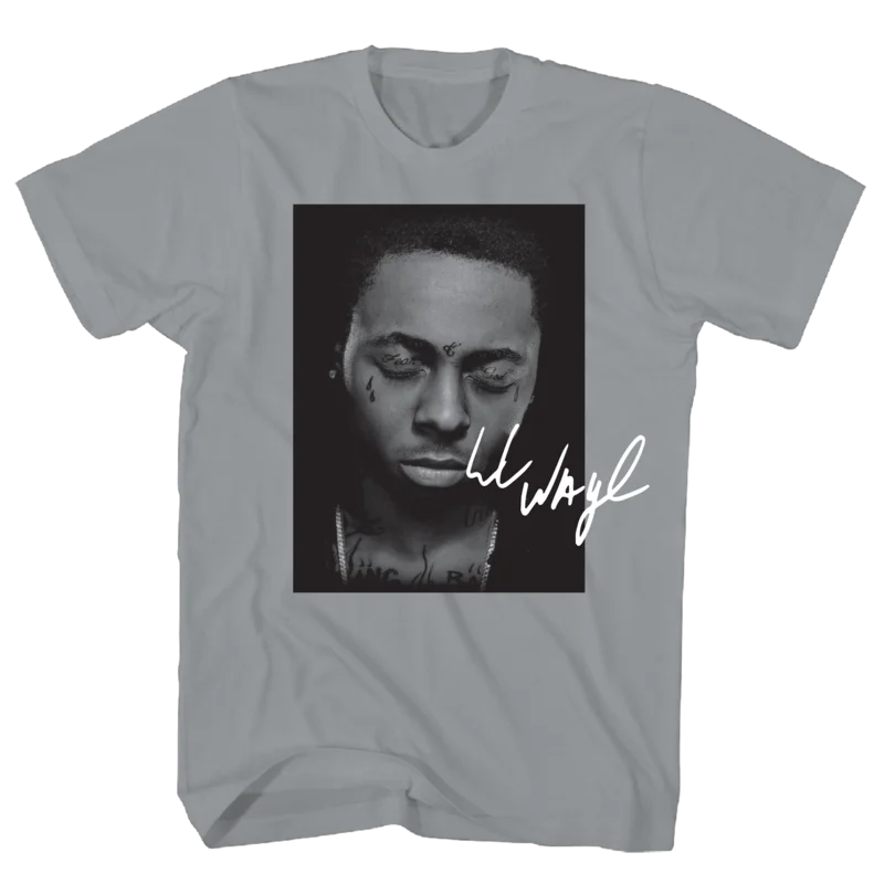 LIL WAYNE BEST WRAPPER PHOTO GRAVEL T-SHIRT GRAVEL