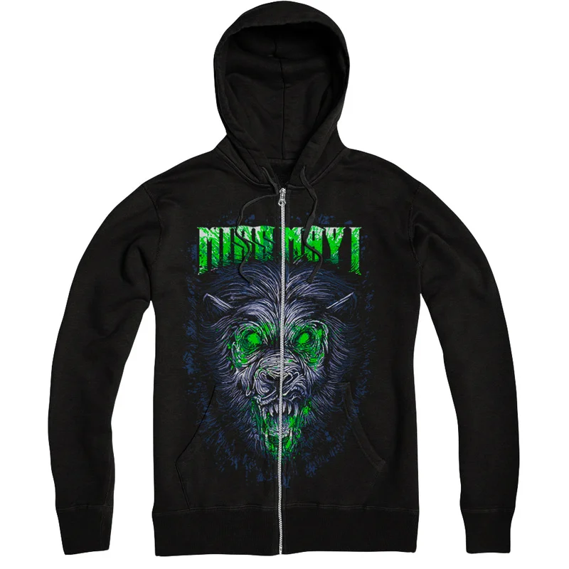 Lion Black Zip-Up
