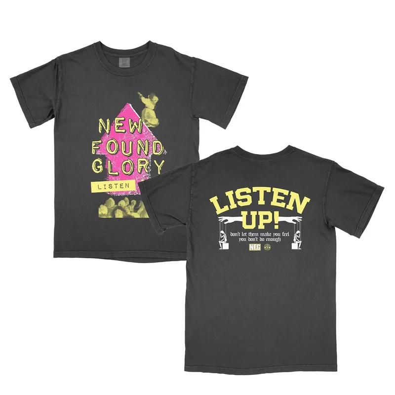 Listen Up! - Black Tee