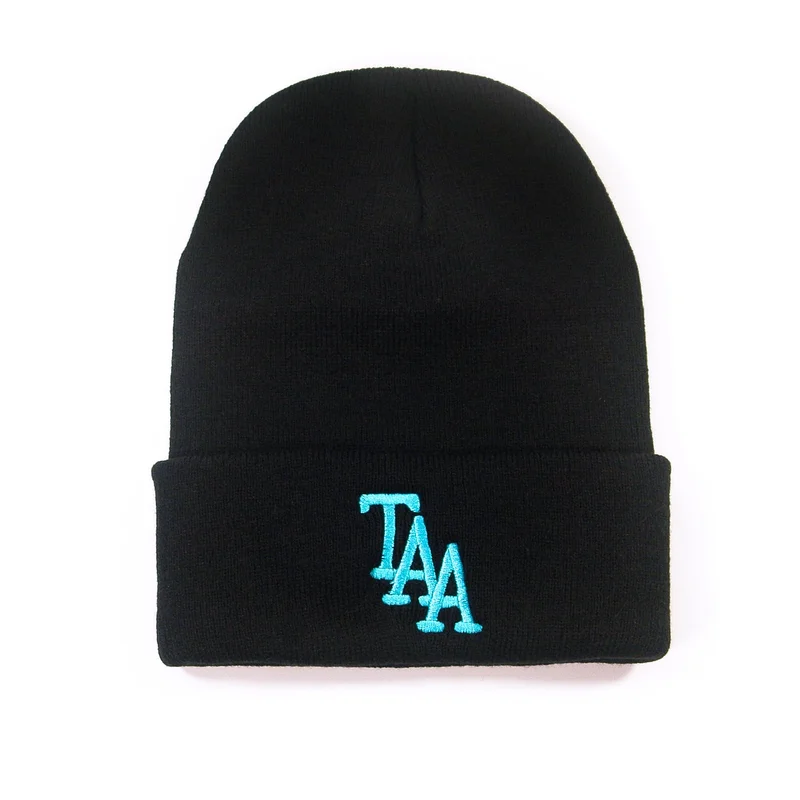 Logo (Teal Thread) Black - Beanie