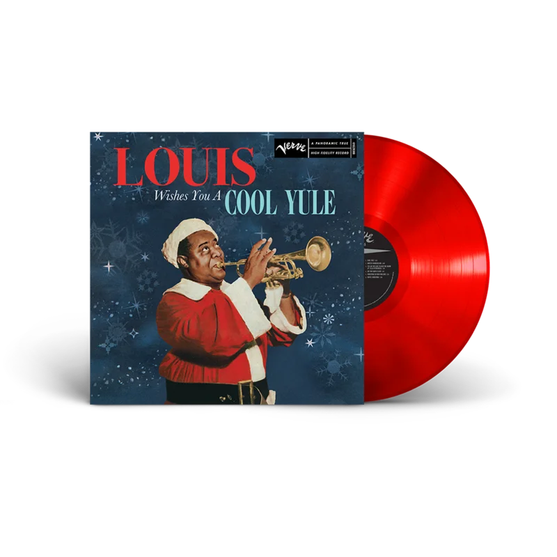 LOUIS ARMSTRONG 'LOUIS WISHES YOU A COOL YULE' LP (Red Vinyl)