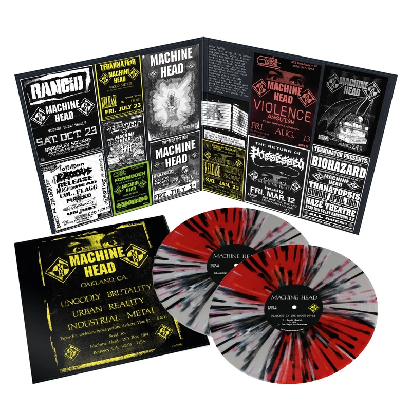 MACHINE HEAD 'DIAMONDS IN THE ROUGH '92-'93 2LP (Limited Edition  Only 250 Made, Red/Gray/Black Splatter Vinyl)