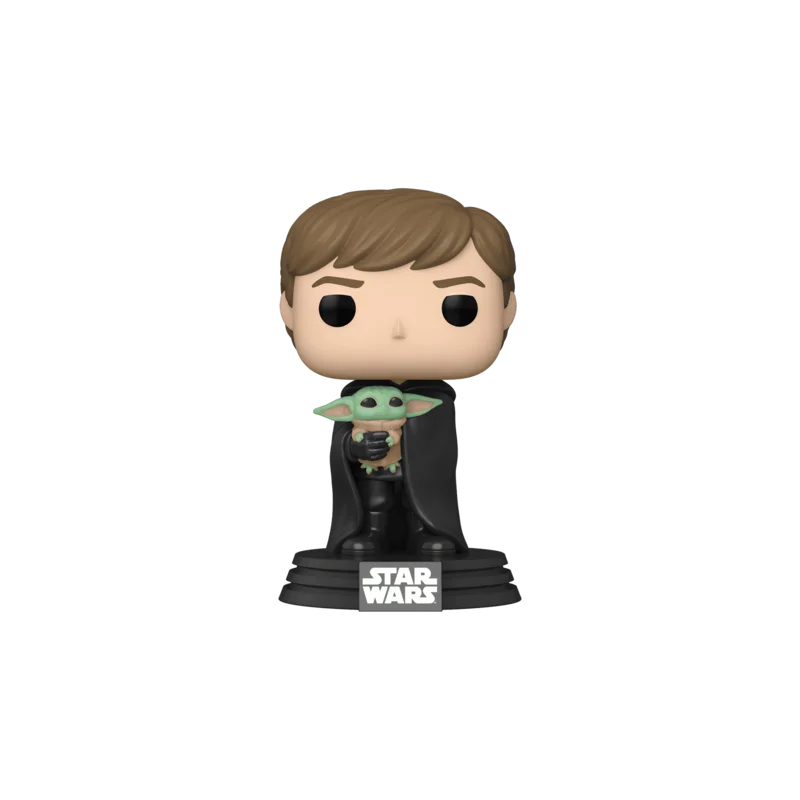 MANDALORIAN LUKE WITH CHILD FUNKO POP! STAR WARS FIGURE
