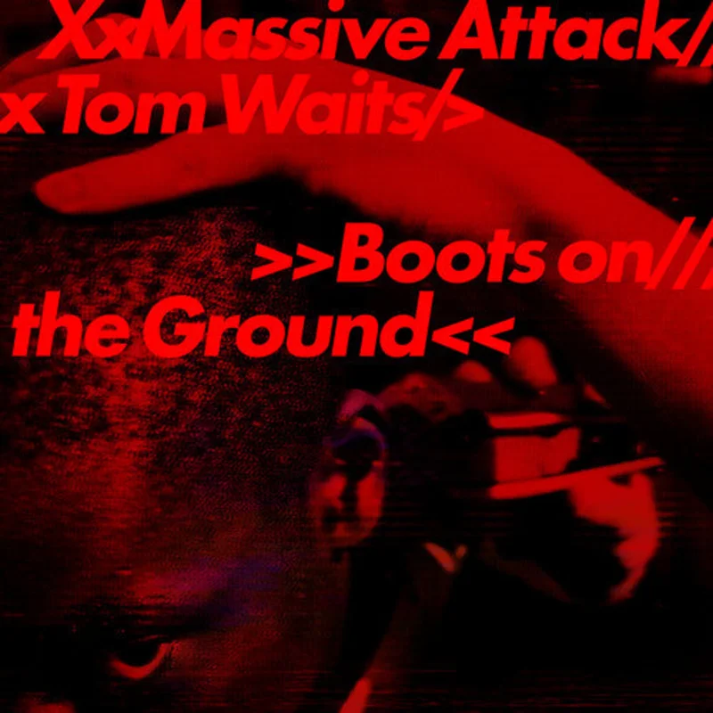 MASSIVE ATTACK & TOM WAITS 'BOOTS ON THE GROUND' 12" SINGLE (EcoSonic Vinyl)