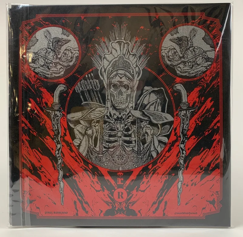 MASTODON 'HUSHED AND GRIM' LIMITED CLEAR VINYL 2LP W/ EXCLUSIVE ARTIST WRAP  ONLY 500 MADE