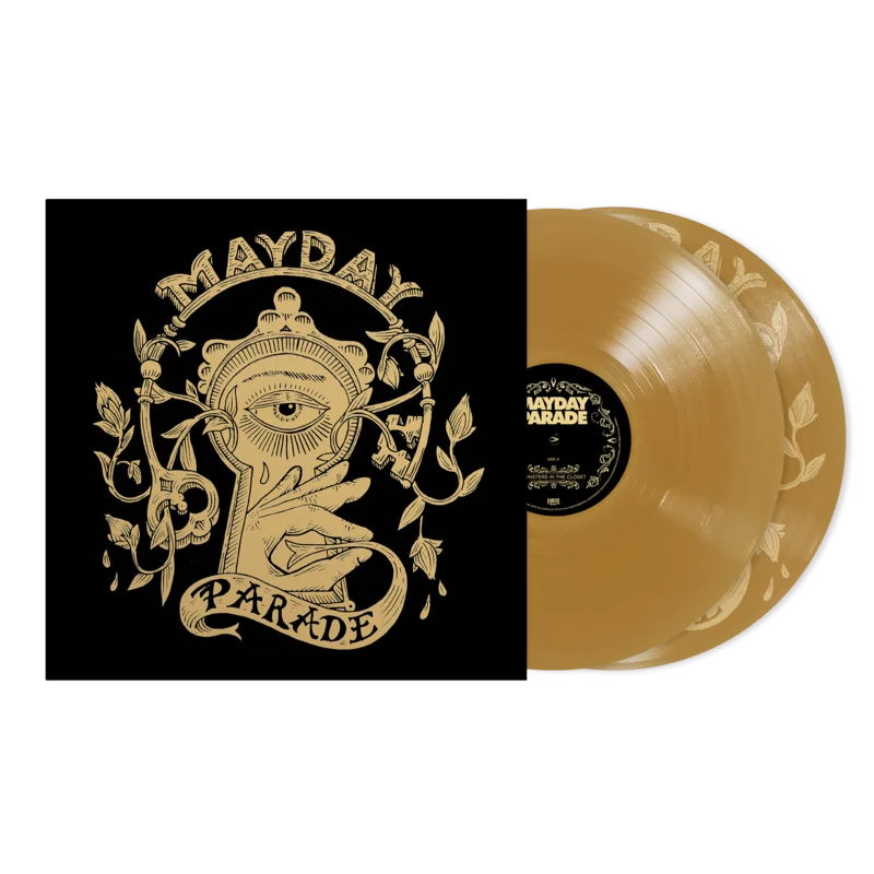 MAYDAY PARADE 'MONSTERS IN THE CLOSET' 10TH ANNIVERSARY 2LP (Limited Edition  Only 500 Made, Gold w/ D-Side Etching Vinyl)