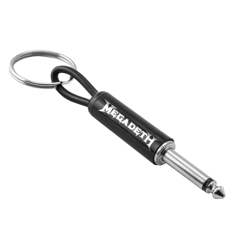 MEGADETH LOGO GUITAR PLUG KEYCHAIN