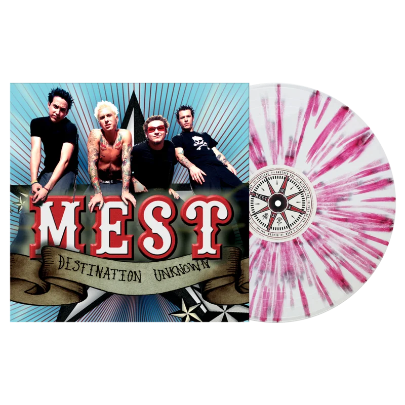 MEST 'DESTINATION UNKNOWN' LP (Limited Edition  Only 250 Made, White w/ Red Splatter Vinyl)
