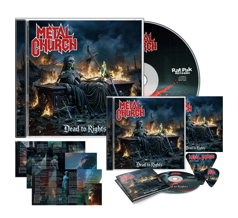Metal Church "Dead to Rights" Hand Autographed CD Bundle