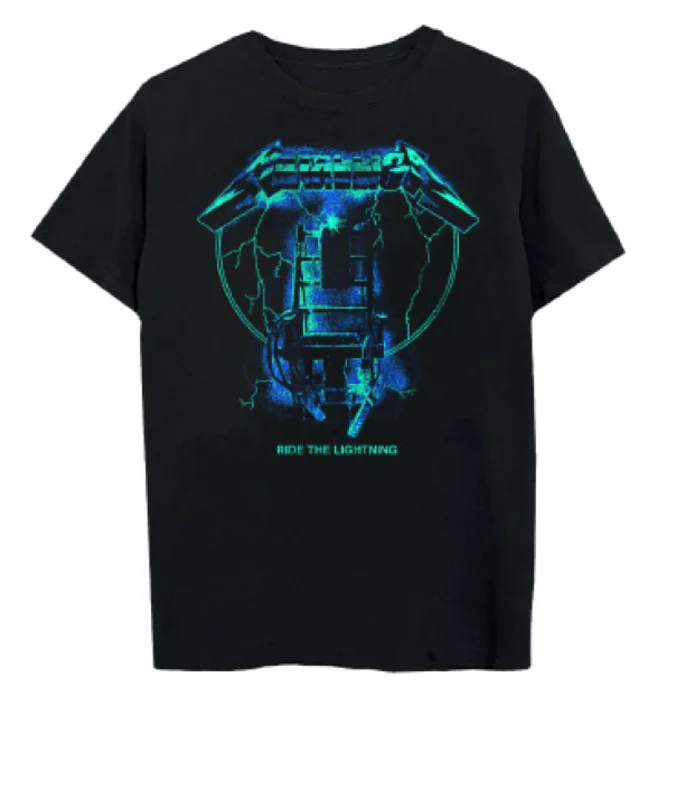 METALLICA 'RIDE THE LIGHTNING NEON LOGO' T-SHIRT