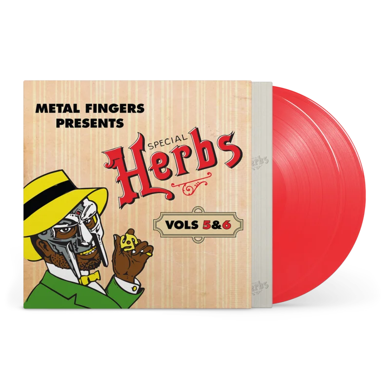 MF DOOM 'METAL FINGERS PRESENTS: SPECIAL HERBS VOL. 5 & 6' 2LP (Apple Red Vinyl)