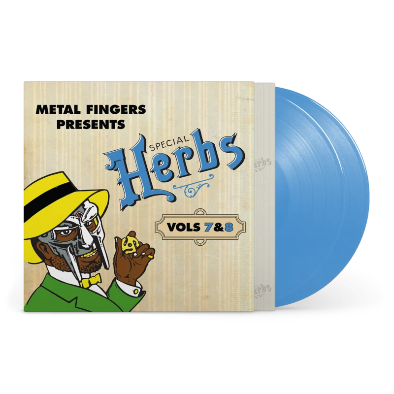 MF DOOM 'METAL FINGERS PRESENTS: SPECIAL HERBS VOL. 7 & 8' 2LP (Sky Blue Vinyl)