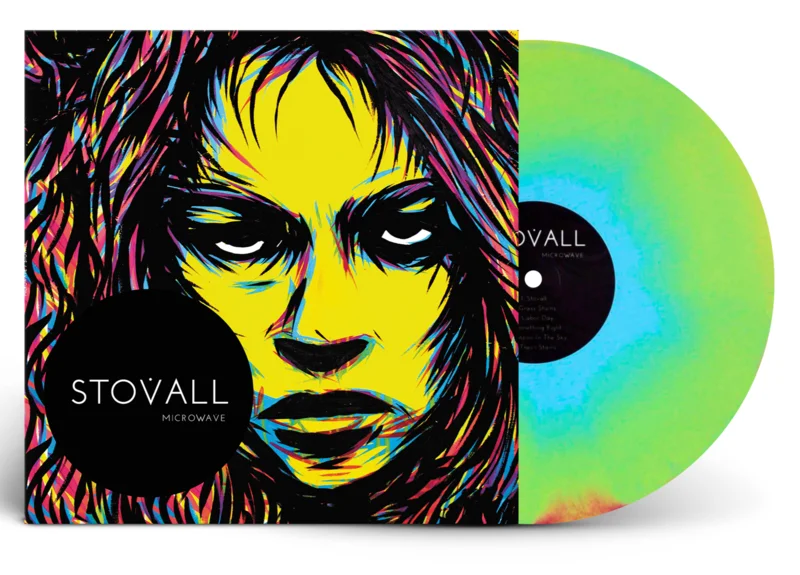 MICROWAVE STOVALL 10TH ANNIVERSARY EDITION LP (Limited Edition  Only 300 made, Blue, Yellow, & Pink A-Side/B-Side Vinyl)