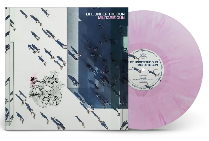 MILITARIE GUN LIFE UNDER THE GUN LP (Limited Edition  Only 500 made, Pink Marble Vinyl)