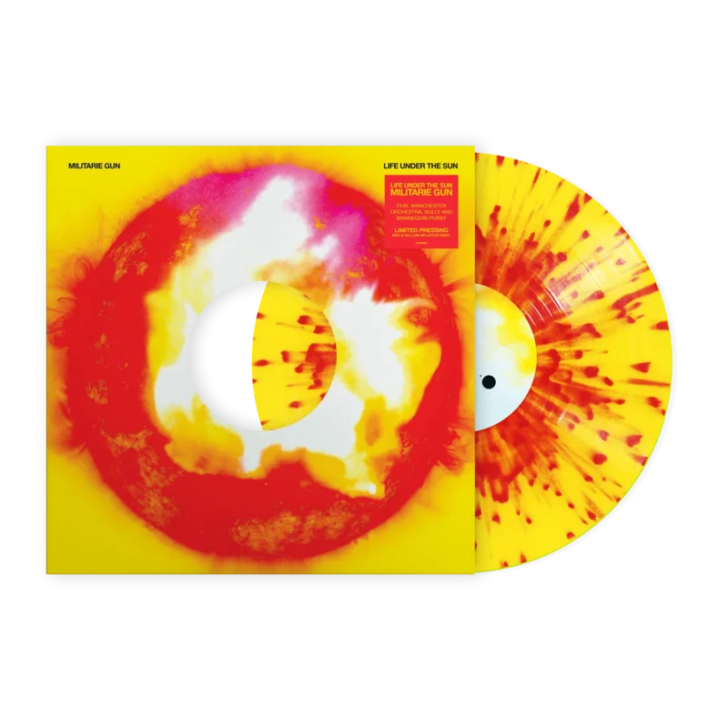 MILITARIE GUN 'LIFE UNDER THE SUN' 12" (Limited Edition, Red/Yellow Splatter Vinyl)
