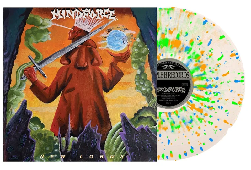 MINDFORCE NEW LORDS LP (Limited Edition  Only 300 made, Clear w/ Orange, Blue, & Green Splatter Vinyl)