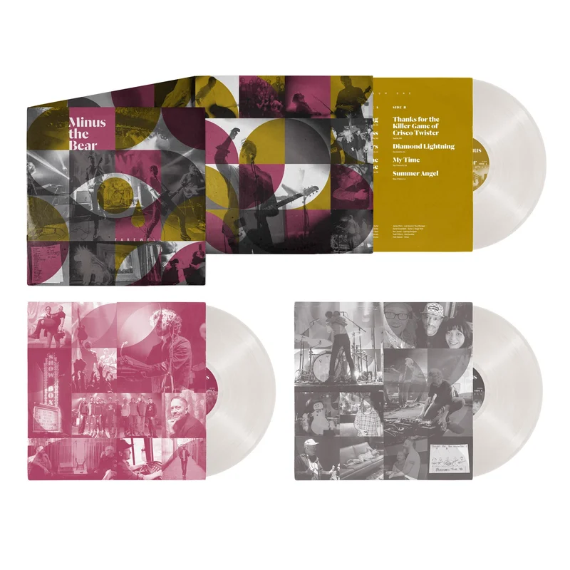 MINUS THE BEAR 'FAREWELL' 3LP (Grey & Black Splatter Vinyl)