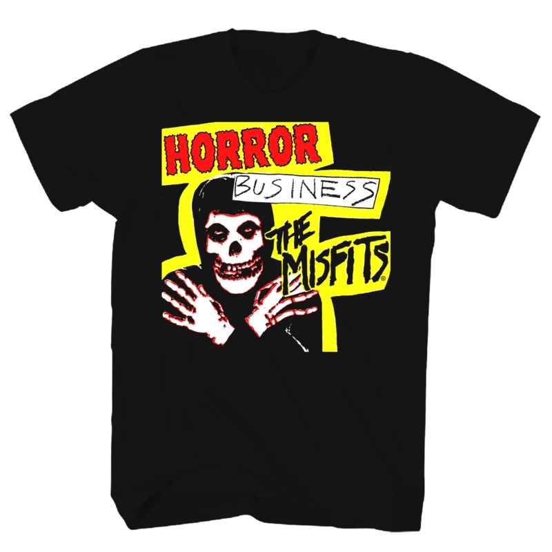 MISFITS HORROR BUSINESS BLACK T-SHIRT BLACK