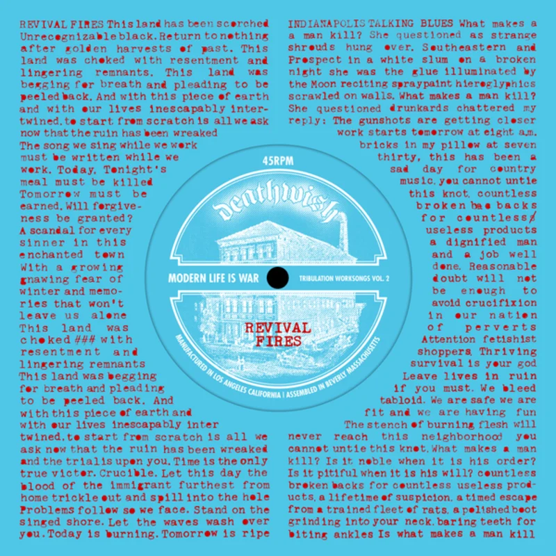 MODERN LIFE IS WAR 'TRIBULATION WORKSONGS VOL.2' 7" EP