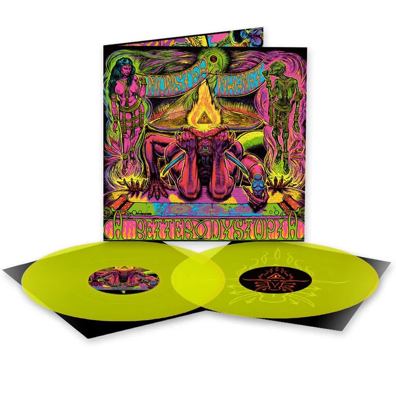 MONSTER MAGNET 'A BETTER DYSTOPIA' LIMITED-EDITION NEON YELLOW 2LP  ONLY 300 MADE