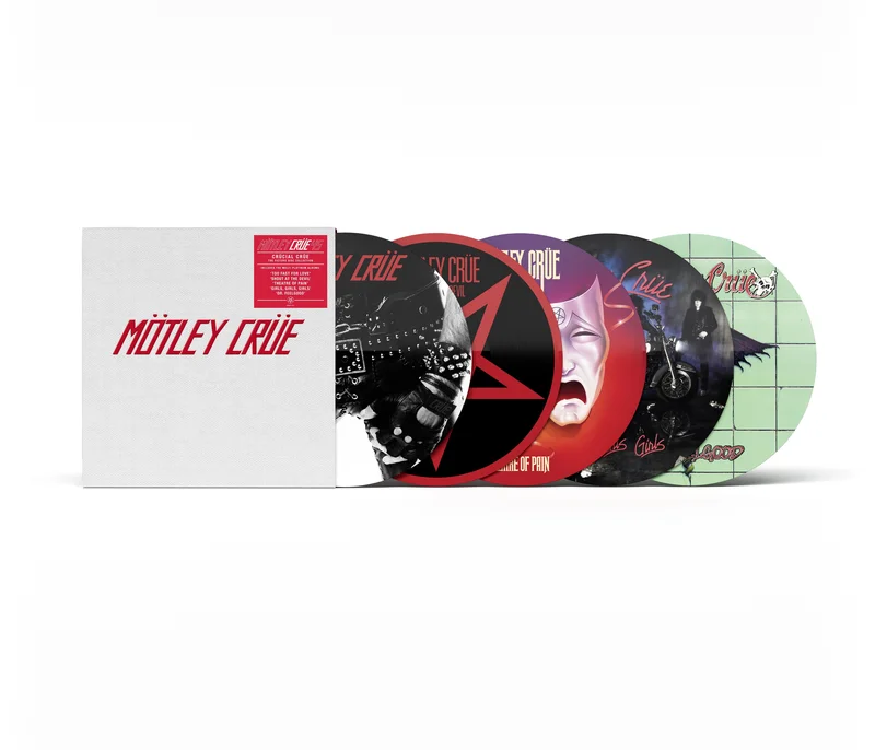 MOTLEY CRUE 'CRUCIAL CRUE 5LP DELUXE BOX SET (45th Anniversary, Picture Disc Vinyl)