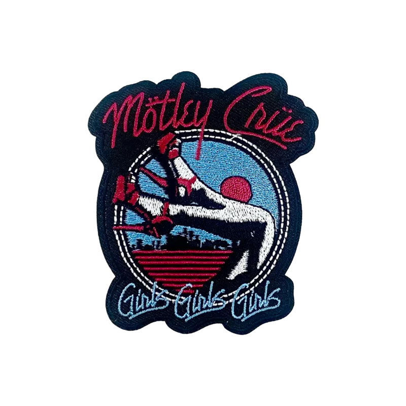MOTLEY CRUE GIRLS GIRLS GIRLS EMBROIDERED PATCH