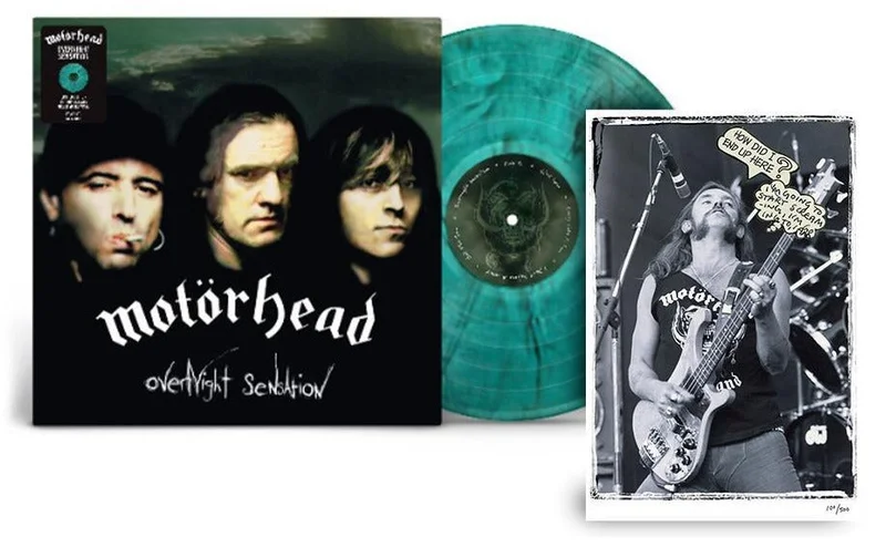 MOTORHEAD OVERNIGHT SENSATION LP (Limited Edition, Green Smoke Splatter Vinyl)